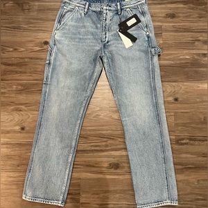 Fit 4 Carpenter - Dove. Straight Fit Mid Indigo Jean